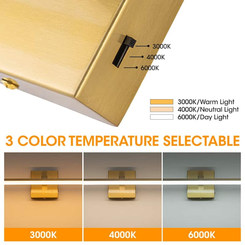 Minimalist Modern Dimmable LED Linear Vanity Light - 24.0 in