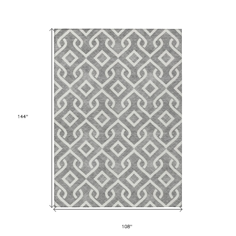 HomeRoots Geometric Transitional Rectangle Outdoor Rug