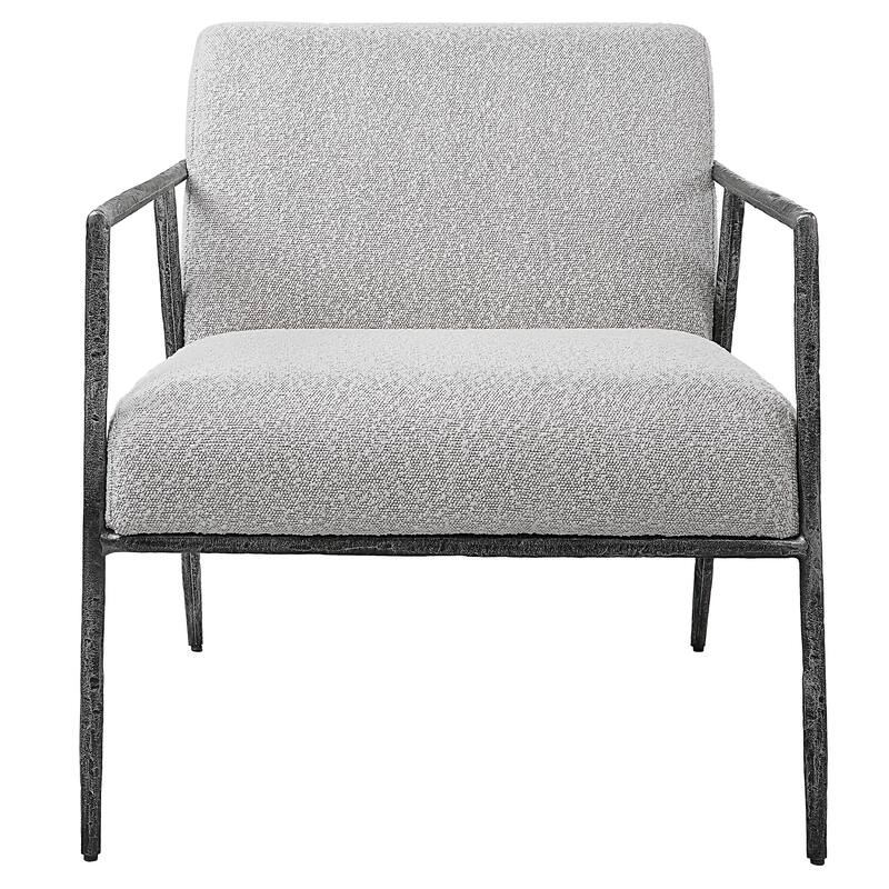 Uttermost Brisbane Light Grey Accent Chair