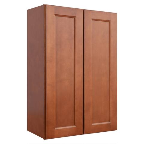 Sunny Wood Ellisen 24" x 36" Double Door Wall Cabinet - Amber Spice