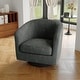 preview thumbnail 147 of 186, Modern Upholstered Barrel Chair Swivel Accent Chair for Living Room