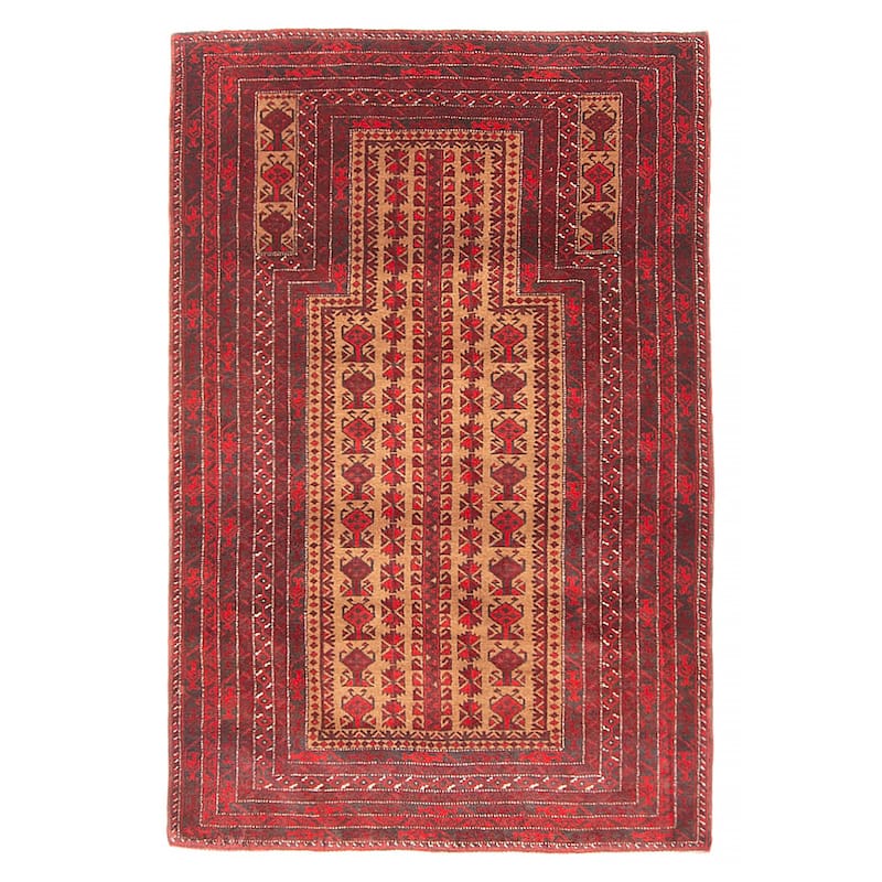 Teimani Brown Rug 3'0" x 4'7" - 3'0 x 4'7 - Brown - 3'0 x 4'7