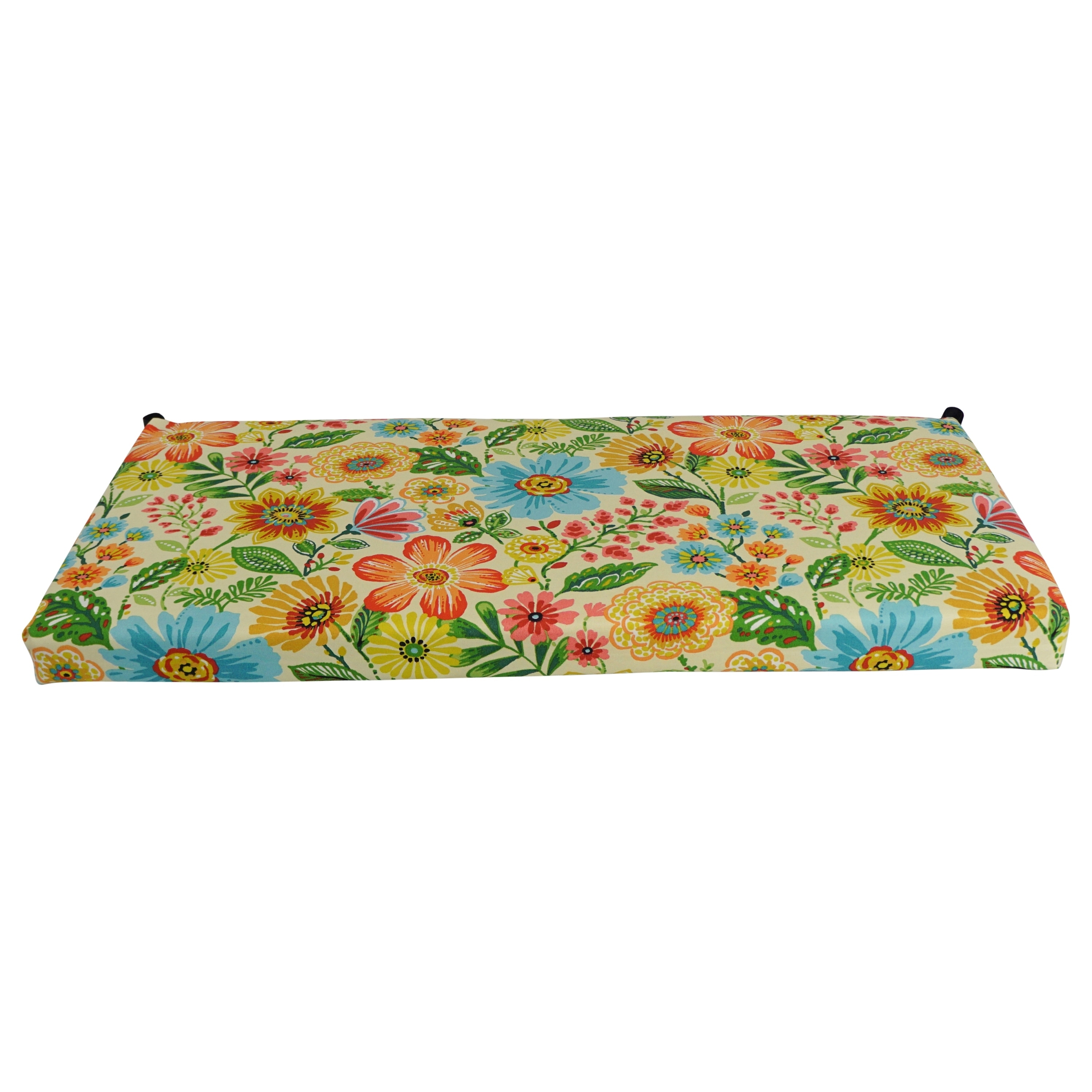 как выглядит Blazing Needles 45-inch All-Weather Bench Cushion - 45 x 19 фото