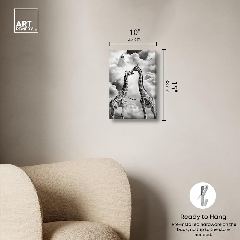 Giants in Love I Canvas by Art Remedy, Gallery Wrapped