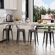 preview thumbnail 1 of 4, Swivel bar stools,counter height bar stools with backs