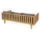 preview thumbnail 6 of 30, Claremont Farmhouse Outdoor 3 Seater Daybed with Water-Resistant Cushion by Christopher Knight Home