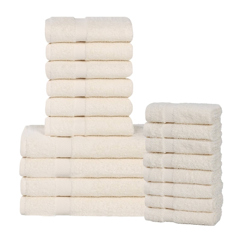 Superior Franklin Cotton Lightweight 18-Piece Assorted Towel Set