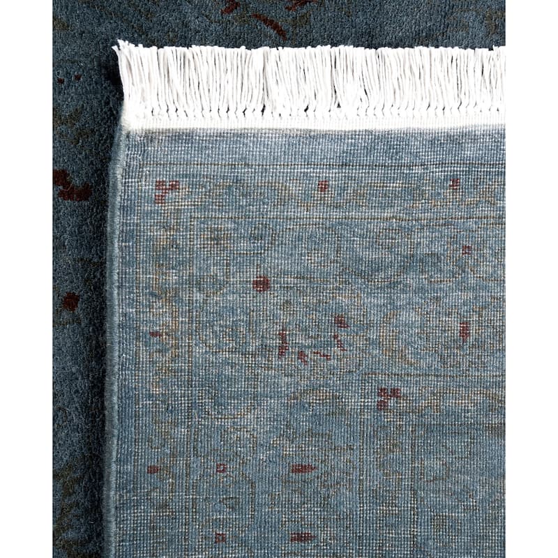 Overdyed One-of-a-Kind Hand-Knotted Area Rug - Gray - 3' 2" x 5' 3"