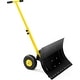 preview thumbnail 6 of 13, Snow Shovel with Wheels,29.1" W x 19.3" H Heavy Duty Snow Pusher for Driveway Black