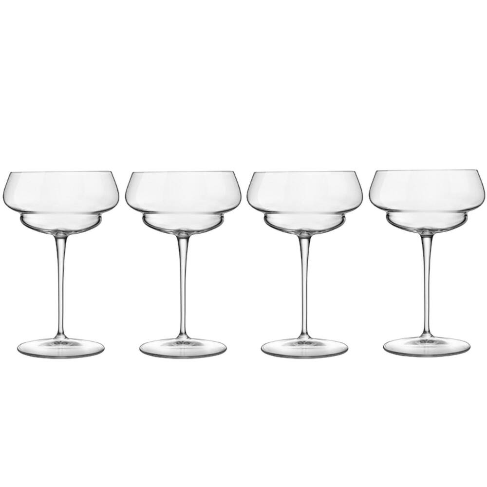 Luigi Bormioli Set of 4 Backdoor 20s Great Gatsby Cocktail Glasses - 10 oz