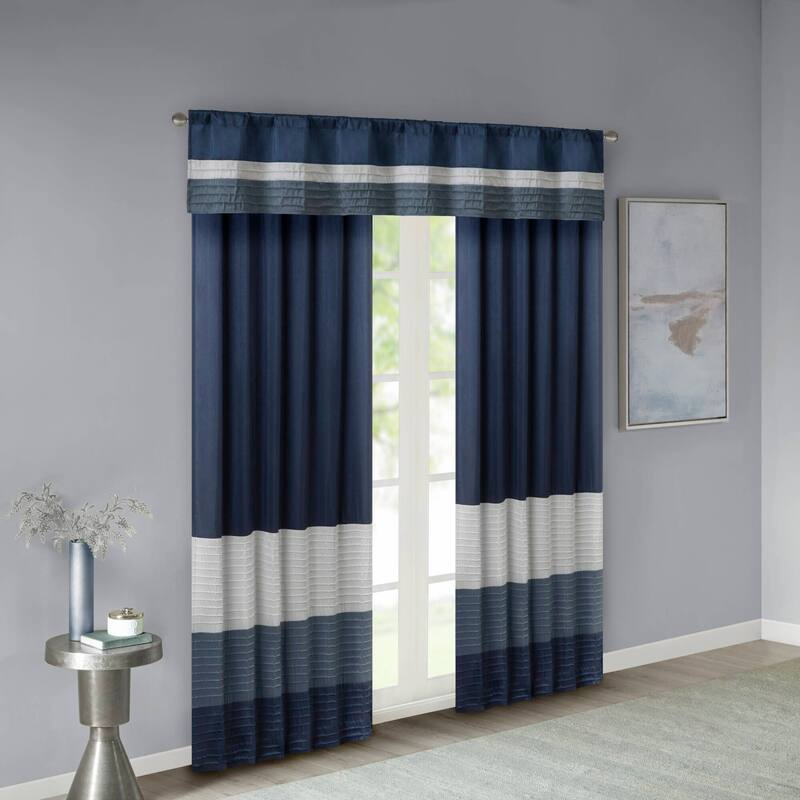 Madison Park Infinity Polyoni Pintuck Window Valance