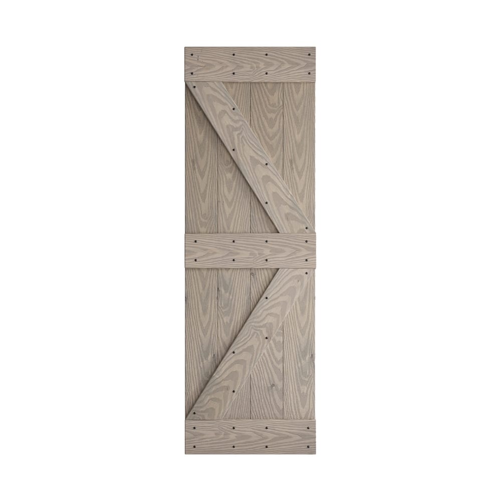 Coast Sequoia 30in./36in./48in./60in./72in. x 84in. Embossing Pine Wood Bi-Fold Barn Door With Sliding Hardware Kit