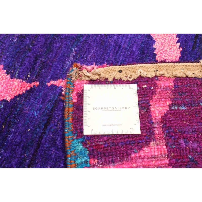 ECARPETGALLERY Hand-knotted Opulence Dark Pink Silk Rug - 4'9 x 6'9