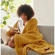 preview thumbnail 7 of 93, Madison Park Hand Made Chunky Double Knit Throw Blanket