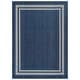 preview thumbnail 12 of 98, World Rug Gallery Border Indoor/Outdoor Flat Woven Area Rug