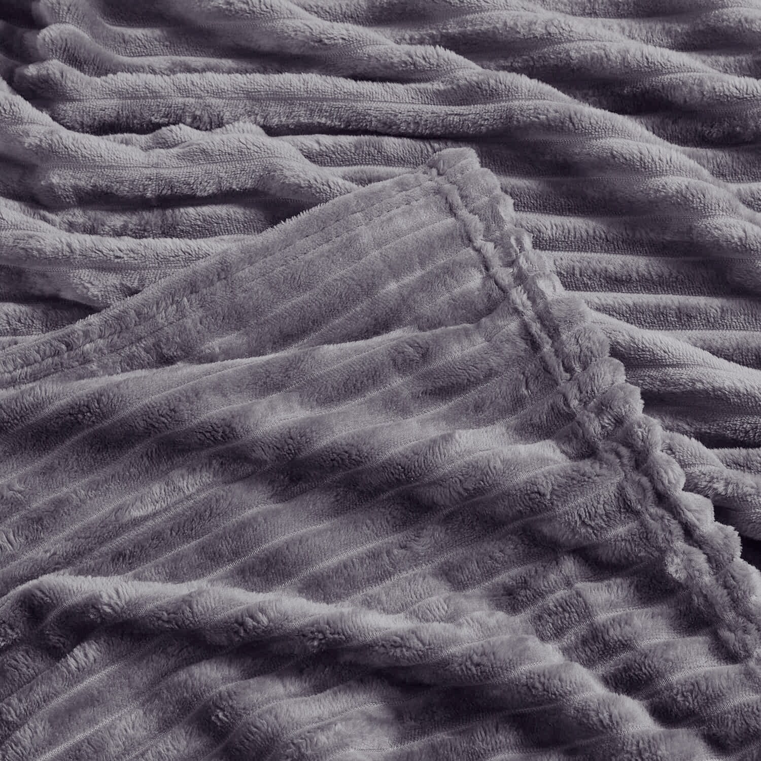 Cotton fleece throw on sale