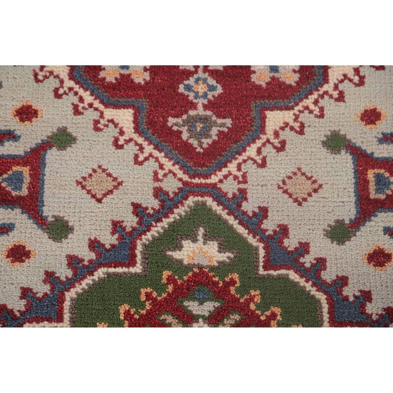 Tribal Kazak Oriental Runner Rug Handmade Wool Carpet - 2'7"x 7'9"