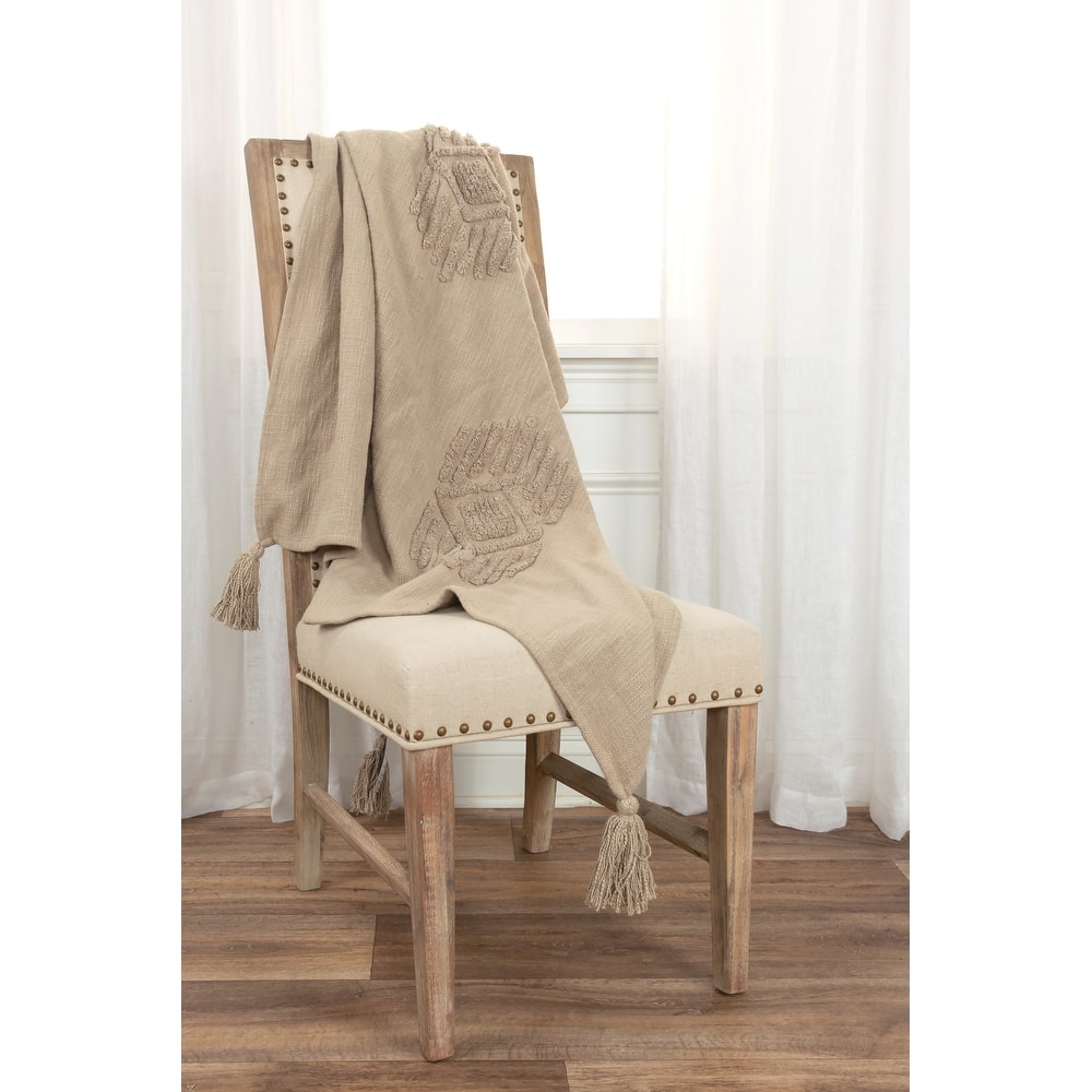 Rizzy Home Ikat Textured Cotton Throw