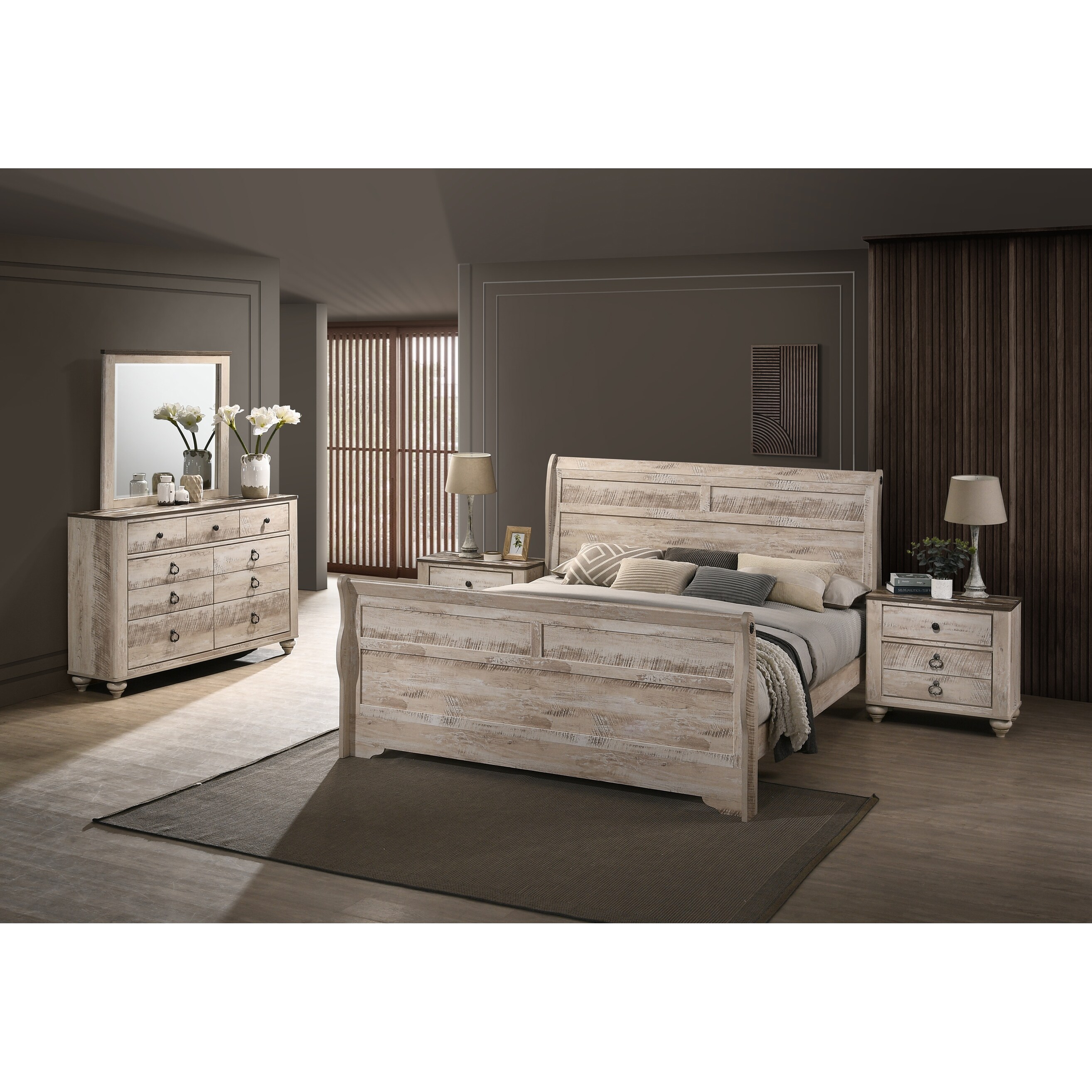 Imerland contemporary clearance white wash