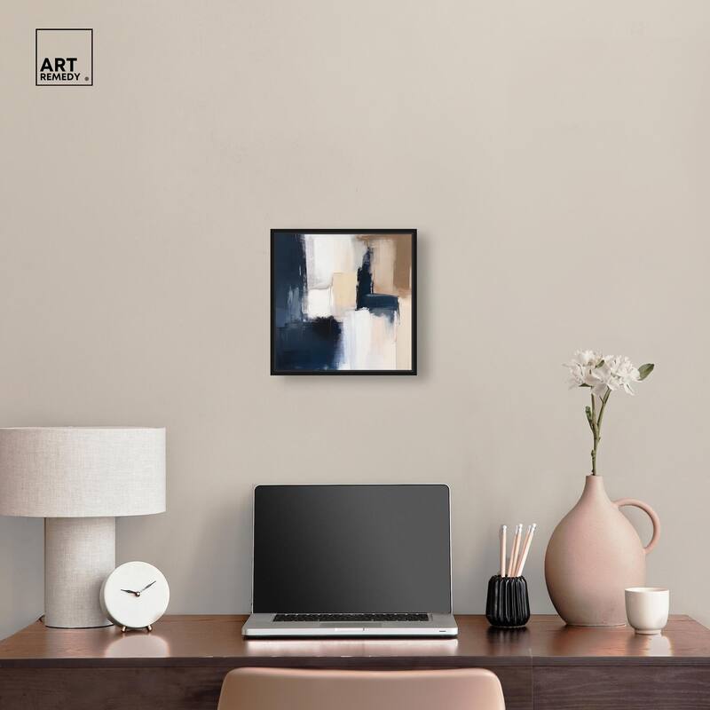 Blue Mood Depth I Canvas by Art Remedy