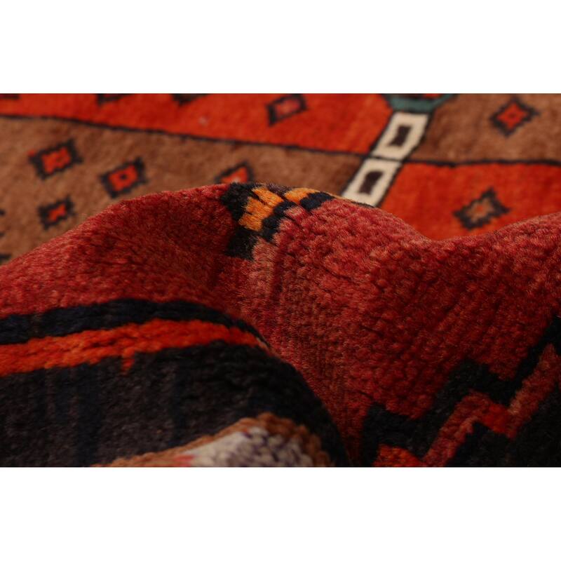 ECARPETGALLERY Hand-knotted Melis Vintage Red Wool Rug - 5'5 x 6'4