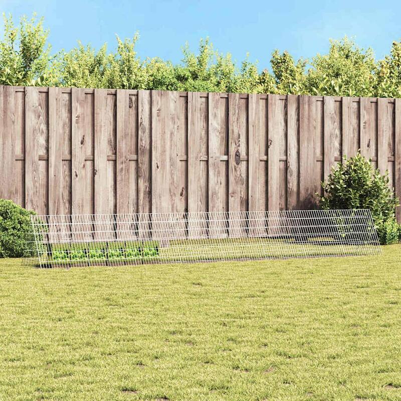 vidaXL Rabbit Cage Silver 650 x 55 x 55 cm Galvanised Steel - Silver-169.29 in