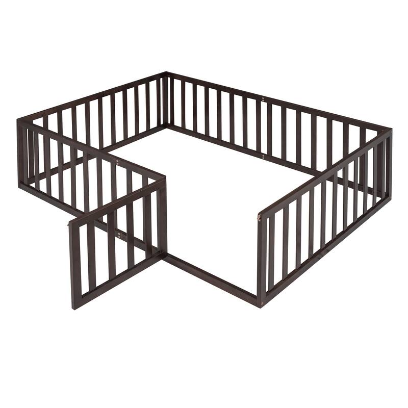 Wood Daybed Frame with Fence
