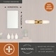 preview thumbnail 4 of 9, Thalia 24.75 in. Bath Bar Vanity Light White Glass Shade