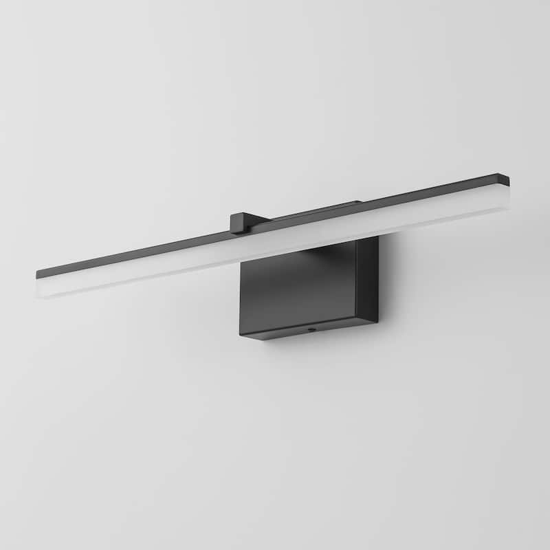 1-Light Modern Gold/ Black Linear LED Bathroom Vanity Light Indoor 3000K Wall Light