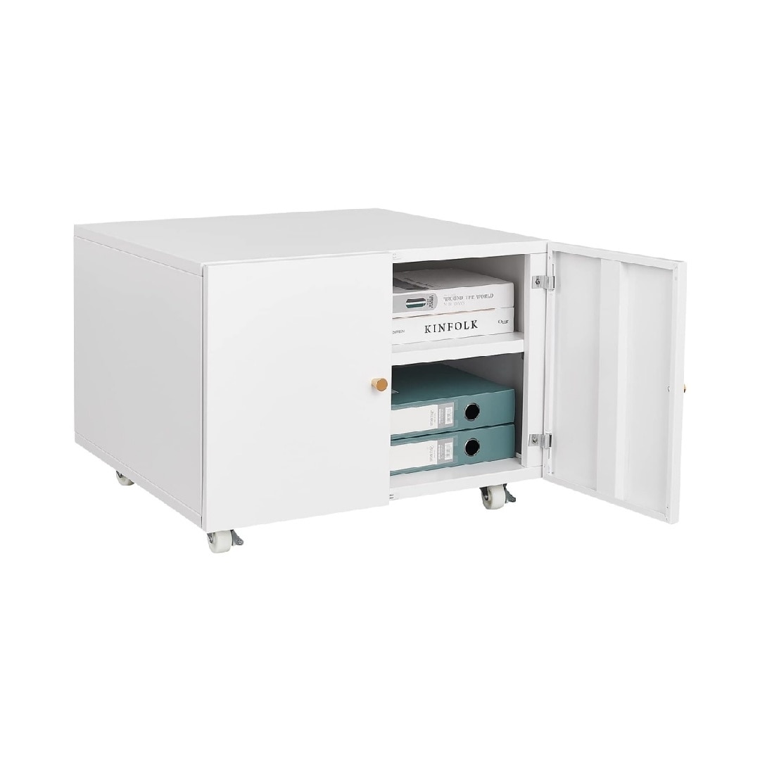 Heavy Duty Metal Printer Cabinet Wheels Home Office
