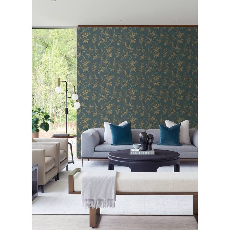 A-Street Prints Kupari Blue Trail Wallpaper