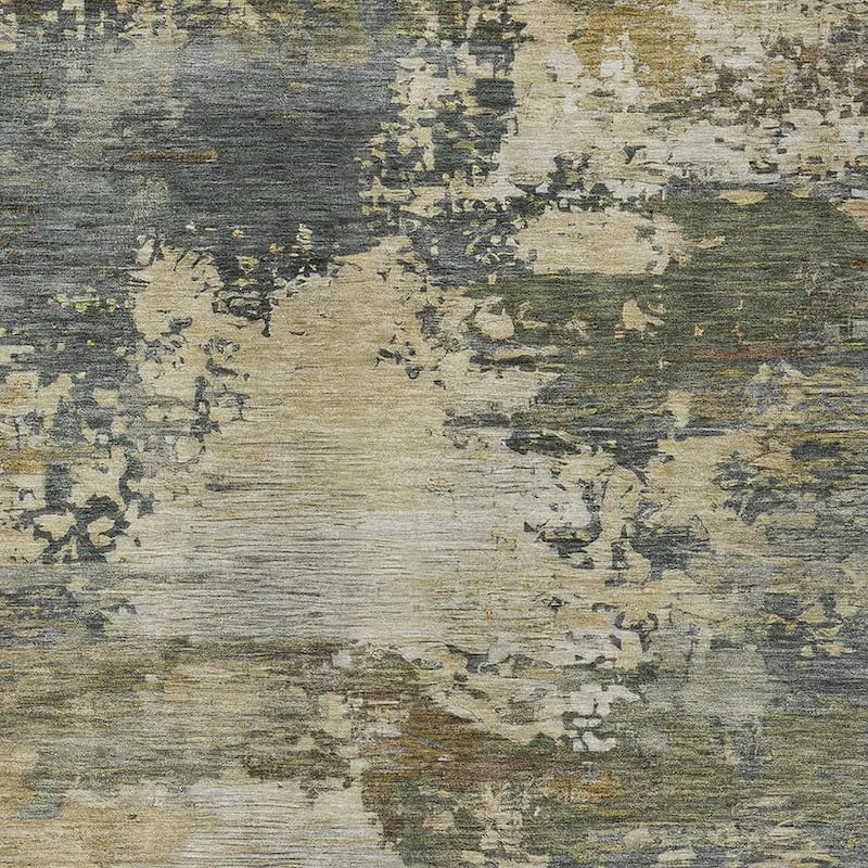 HomeRoots Abstract Transitional Rectangle Outdoor Rug - 9' X 12'