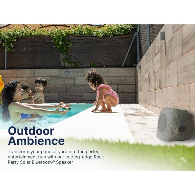 Emerson Rock Party Solar Multicolor LED Bluetooth Speaker