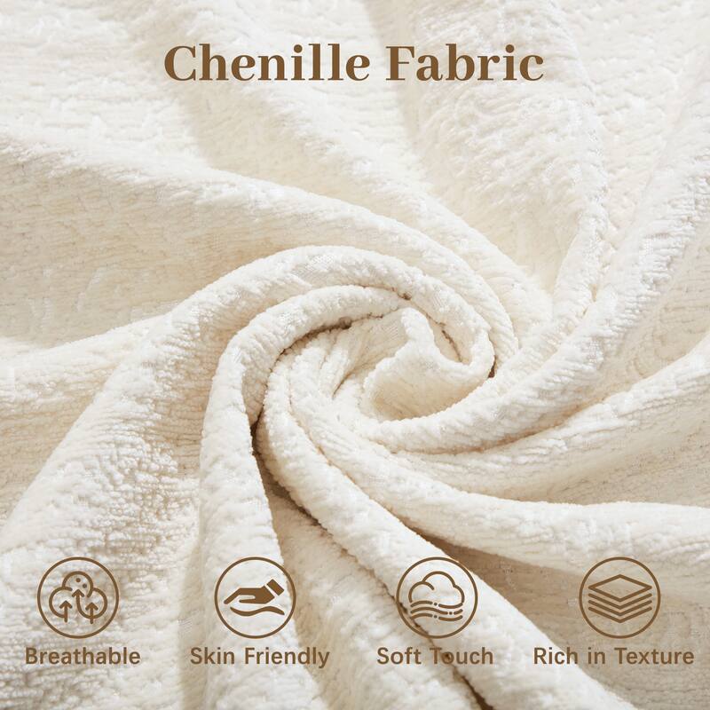 Chenille Upholstered Single Sofa, Ergonomic Reading Lounge Chair, Single Sofa Chair with High-Resilience Support Cushions