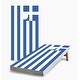 preview thumbnail 1 of 5, Greek Flag Cornhole Game (Choose Wraps or Boards) 2x4 Boards (24" x 48") - Include ALL Accessories