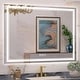 preview thumbnail 26 of 52, LED Bathroom Vanity Mirror Wall Mounted with Double Light Strip, 3-Color Dimmable, Anti-Fog, HD Tempered Glass, UL-Listed, ETL