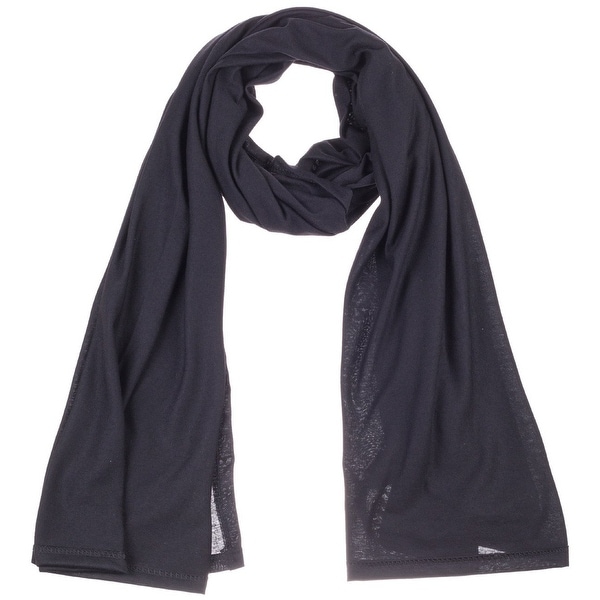 Plain black scarf womens clearance