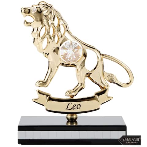 Matashi 24K Gold Plated Zodiac Astrological Sign Leo Figurine