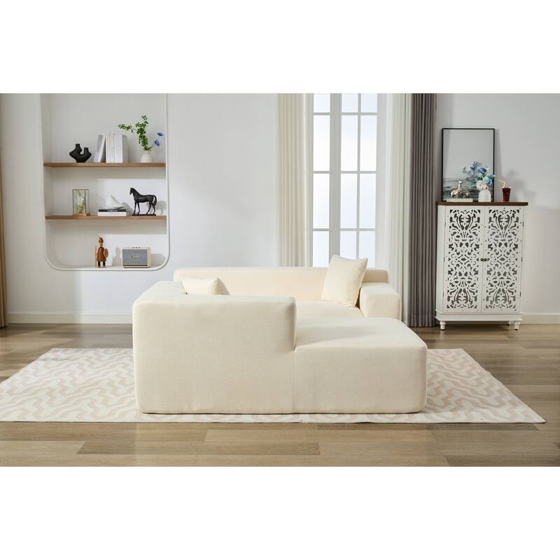 Homey Relaxation Sectional Sofa With Storage Space For Living Room