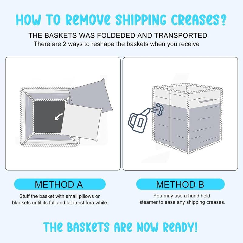 3-Pack Shelf Baskets for Organizing, Storage Baskets, Storage Organizer - 1.5"L x 0.5"W x 1"H