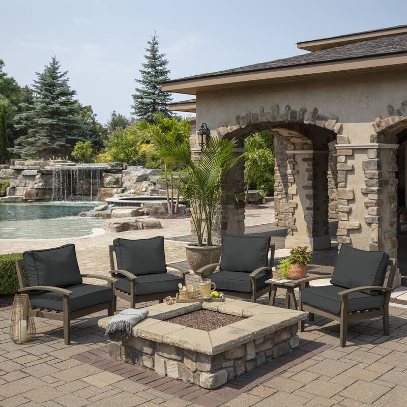 Arden Selections ProFoam Outdoor Plush Deep Seat Set