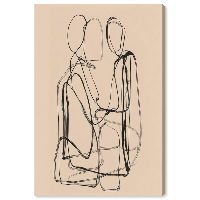Embrace of Lines III Canvas by Art Remedy, Gallery Wrapped - 16" x 24"