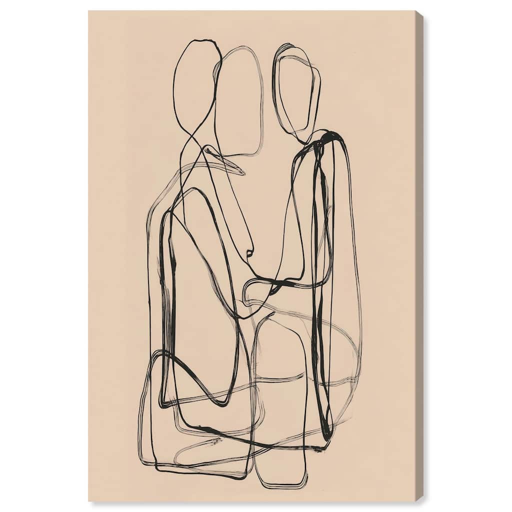 Embrace of Lines III Canvas by Art Remedy, Gallery Wrapped