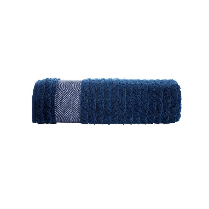 Brooks Brothers Herringbone Bath Sheet - Navy