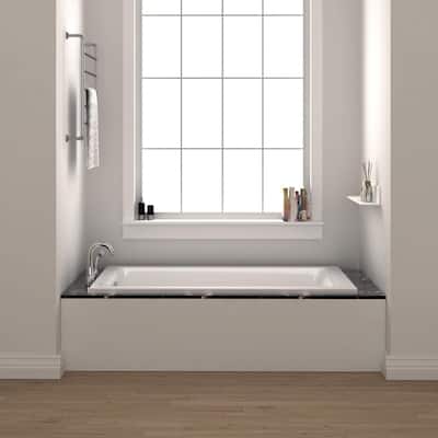 Fine Fixtures Drop In Soaking Bathtub Fiberglass Acrylic Material