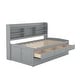 preview thumbnail 66 of 84, Captain Bed Platform Bed Daybed Frame with 3 Drawers and Trundle