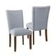 preview thumbnail 1 of 76, HomePop Classic Parsons Dining Chair - Set of 2 Blue Geometric