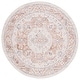 preview thumbnail 3 of 5, SAFAVIEH Blair Machine Washable Slip Resistant Foekje Shabby Chic Rug 6'7" Round - Beige/Rust - Round