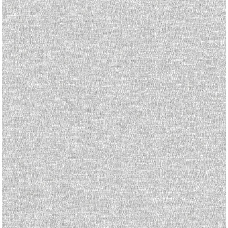 Brewster Glen Grey Linen Wallpaper