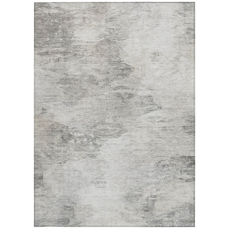 HomeRoots Abstract Transitional Rectangle Outdoor Rug